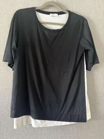JIL SANDER 반팔 셔츠 블랙/화이트