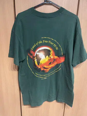 90년대 감마 레이 'Land of the Free' 투어 티셔츠