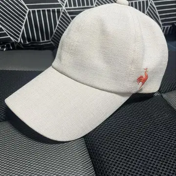 새상품급 Le Coq Sportif 린넨 라이크 캡 베이지