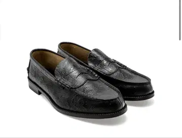 KENFORD EMBOSSED LOAFERS / BLACK PAISLEY