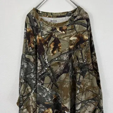 USA 구제 의류 outfitters 카모플라주 리얼 트리 카모플라 롱T