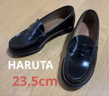 HARUTA 블랙 로퍼 23.5cm