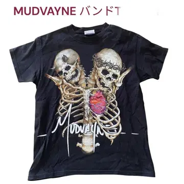 인기 폭발 밴드 티셔츠 MUDVAYNE 남성용 S 사이즈