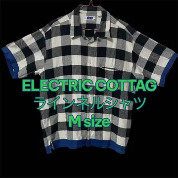 ELECTRIC COTTAGE 버팔로 체크 라인 플란넬 셔츠 M
