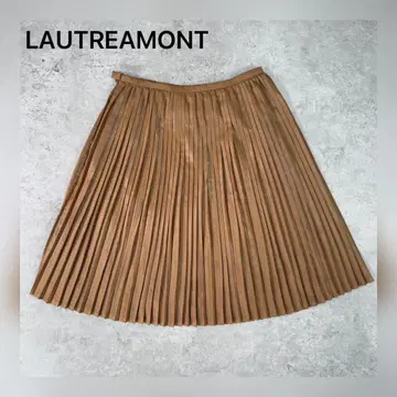 [새상품급] LAUTREAMONT 플리츠 스커트 카멜 계열 (38)
