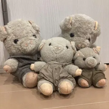 SANYEI 페페부 돼지 부모 자식 인형 일본제 쇼와 레트로 초희귀