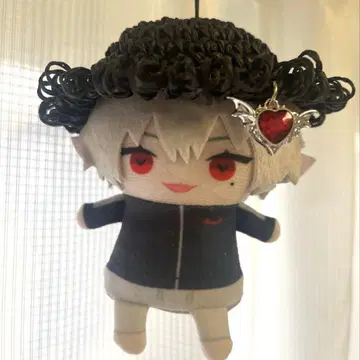 니지파페 인형 밀짚 모자 검정 10cm
