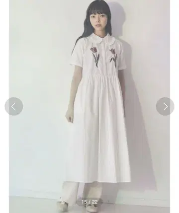 merryjenny 두 송이 튤립 반팔 원피스