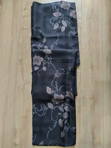 세탁 가능한 기모노 톨 사이즈 단의 검정
