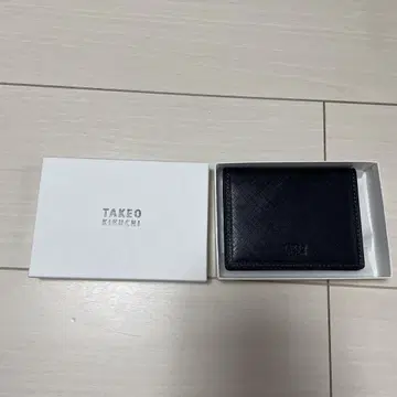 타케오 키쿠치 체크 패턴 카드 케이스