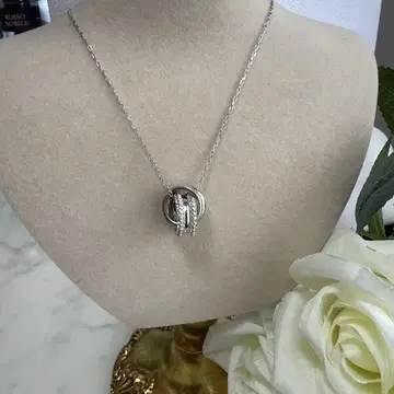 새상품급 스와로브스키 Swarovski Further 2연 반지 목걸이
