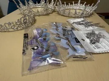 티아라 크라운 헤어 액세서리 세트