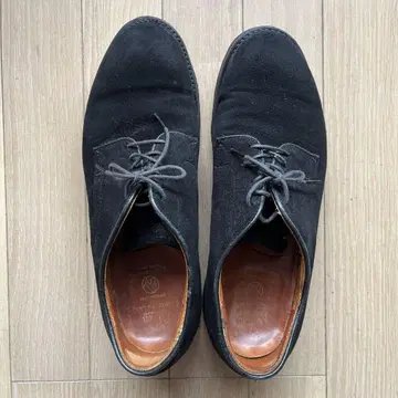 ALDEN 플레인 토 스웨이드 가죽 신발 US 7.5
