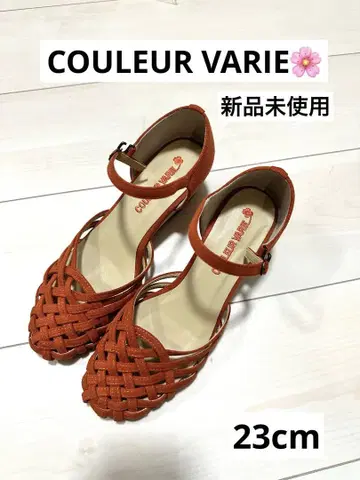 크롤 발리에 샌들 오렌지 23cm 미사용 새상품