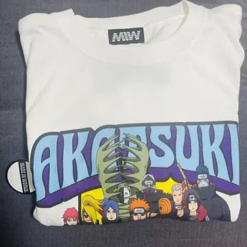 MIW NARUTO 아카츠키 T셔츠 화이트 XL 미사용 새상품