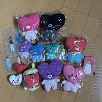 BT21 TATA 봉제 인형 아크릴 스탠드 묶음 판매 BTS V
