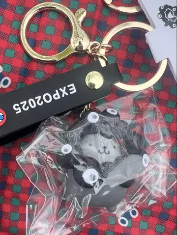 엑스포 검은 미야쿠미야쿠 산리오 키링 검은색 변신 폼폼프린