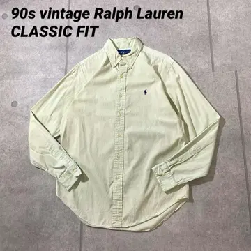 1990년대 빈티지 랄프 로렌 클래식 핏 연녹색 L