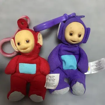 텔레토비즈 봉제 인형 빨간색 보라색 세트