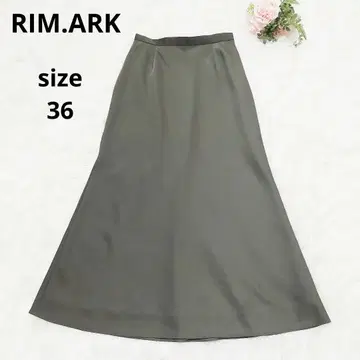 RIM.ARK 리무아크 세탁 가능한 새틴 메리드 스커트 36