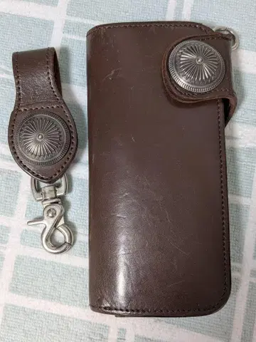 천연 가죽 장지갑 롱 월렛 바이커 월렛 라이더스 월렛 벨트 루프