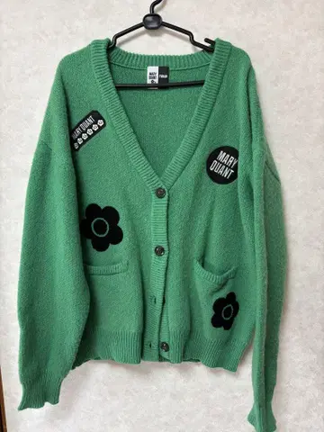 MARYQUANT 마리콰 니트 카디건 녹색