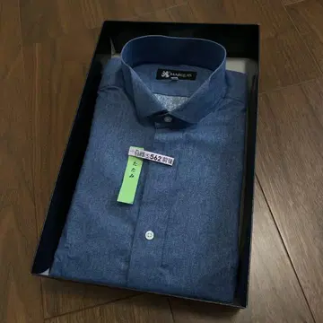 정장용 윙 칼라 데님 셔츠 L 사이즈