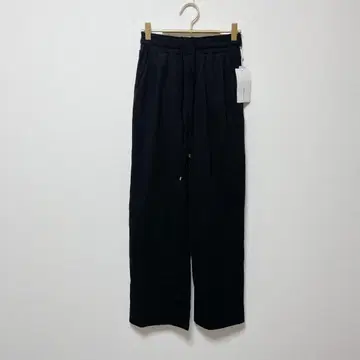 택 포함 새상품 클래식 엘프 블랙 슬랙스 허리밴딩 드로우 스트링