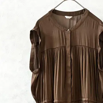 Te chichi 롱 셔츠 원피스 노스 포켓 장식 심플