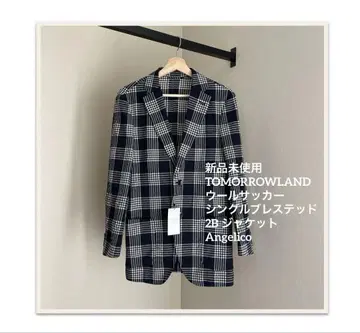 TOMORROWLAND 울 소커 싱글 브레스티드 2B Angelico