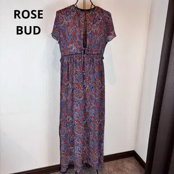 ROSE BUD 브라운 계열 페이즐리 무늬 맥시 원피스, 가디건 멋짐