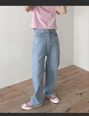 wee9s 하이웨이스트 마이 프렌드 블루 데님 M 사이즈
