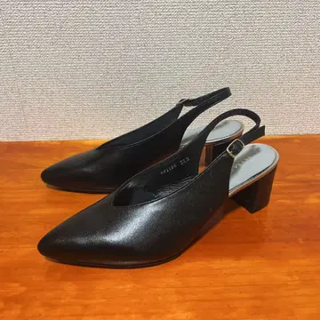 새상품급 히미코 슬링백 펌프스 22.5cm 페이즐리