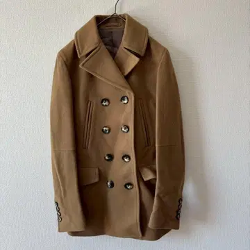 DESIGNWORKS 울 코트 울 100% 캐멀 색상 사이즈 44