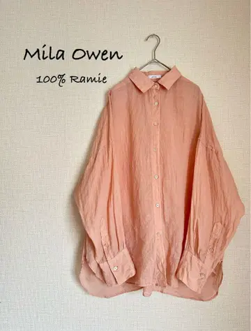 미라 오웬 Mila Owen 라미 린넨 100% 루즈핏 셔츠