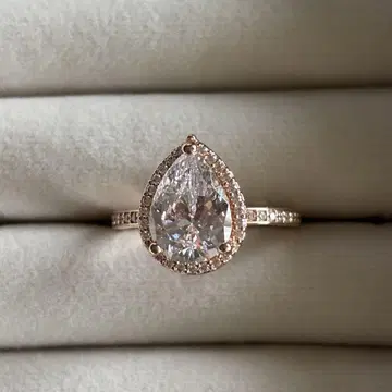 Pandora Sparkling Teardrop Halo Ring