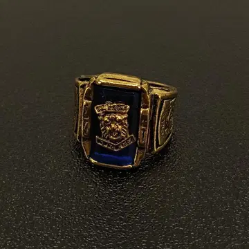 빈티지 골드 사자 앤티크 반지 14호