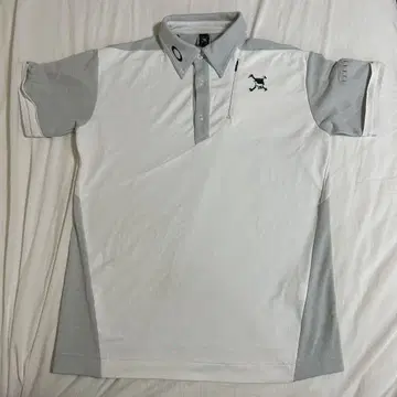 Oakley 피케 셔츠 화이트 그레이 골프웨어