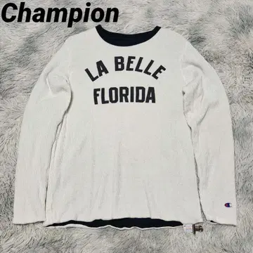 Champion 두꺼운 리버서블 와플 긴팔 티셔츠 롱T