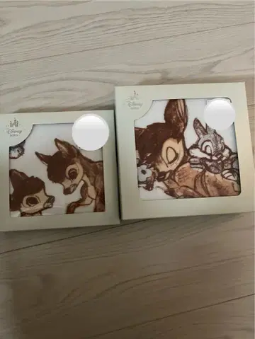 새상품 2세트 거즈 타월 아기 싸개 디즈니 이야기 오보로 거즈 밤비