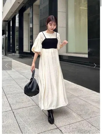카프리시외 레마주 비스체 세트 퍼프 원피스