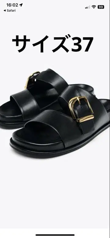 ZARA 버클 플랫 샌들