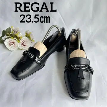 새상품 REGAL 리갈 홀스빗 모카 힐 가죽 에나멜 23.5