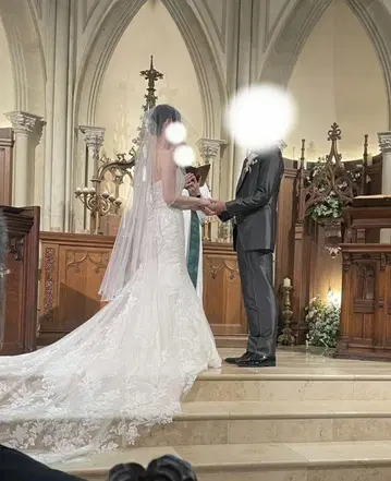 순수하게 웨딩 베일 비즈 장식