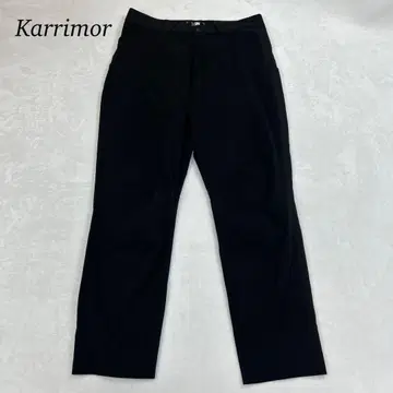 H879 미품 L 사이즈 카리마 100% 폴리에스터 팬츠 블랙 남성용