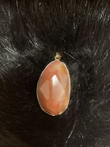 오렌지 핑크 펜던트 참