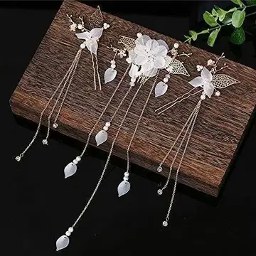 꽃과 잎 디자인 머리 장식