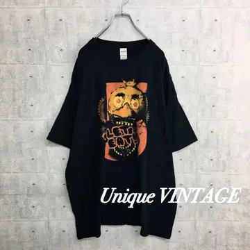 b0005 길단 T셔츠 블랙 3XL 빅 루즈 프린트 큰 사이즈