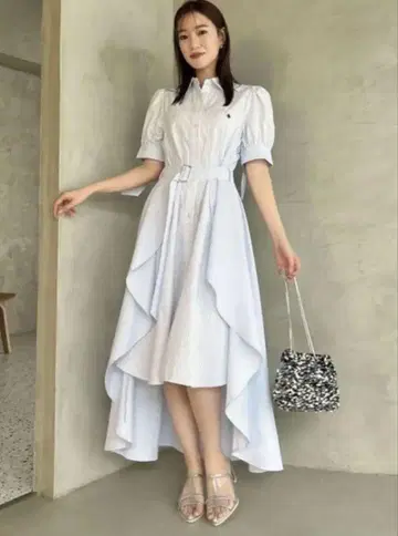 dazzlin POLO BCS 콜라보 헤 레이어드 셔츠 원피스 M