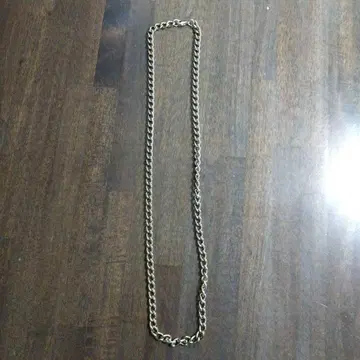 실버 체인 목걸이 약 60cm
